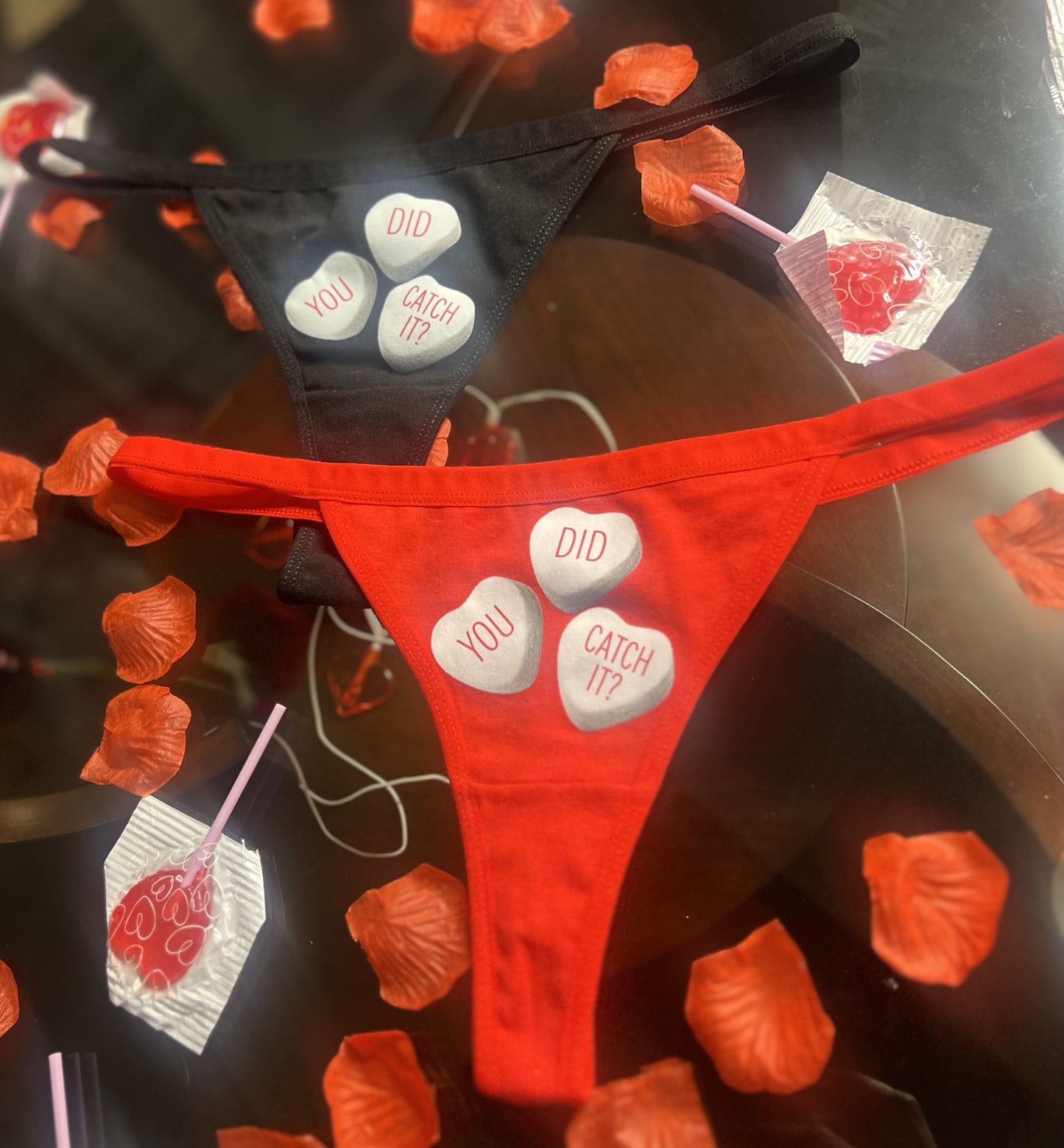 Did You Catch It? Candy Heart Thong